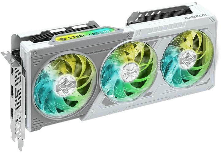 Actual product image AsRock Radeon RX 9060 XT Steel Legend OC (16 GB, GDDR6)