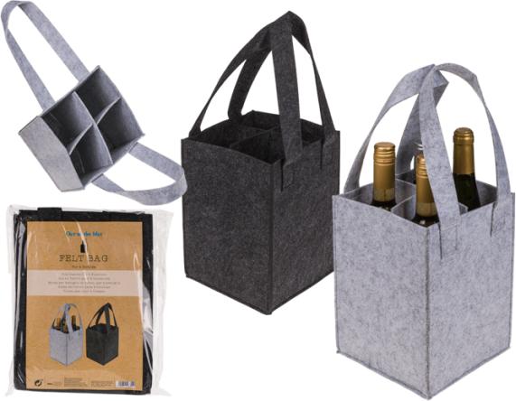 Produktbild Out of the blue Flaschentasche aus Filz für 4 Flaschen (1x)