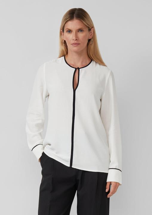 Immagine prodotto s.Oliver Bluse Fliessende Viskose-Bluse mit Kontrast-Details (46)