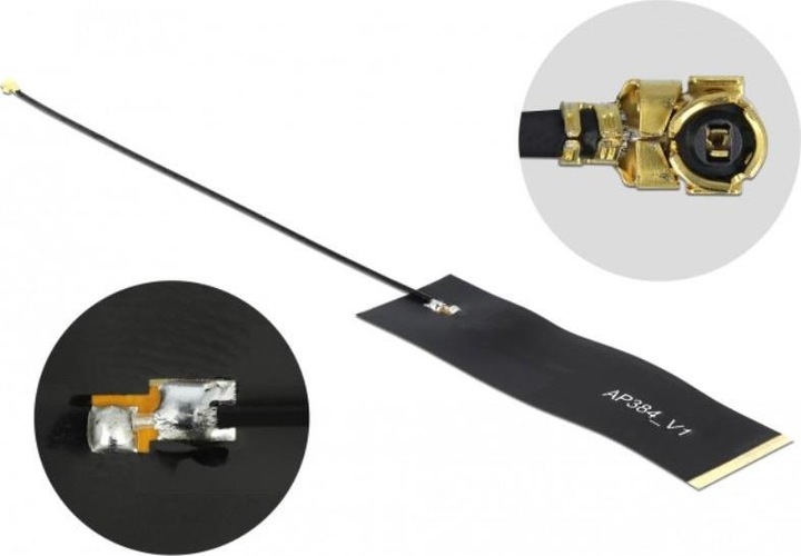 Produktbild Delock LoRa/MHF Antenne, SMA-Stecker, schwarz (Lora, GSM, 5G, 3G)