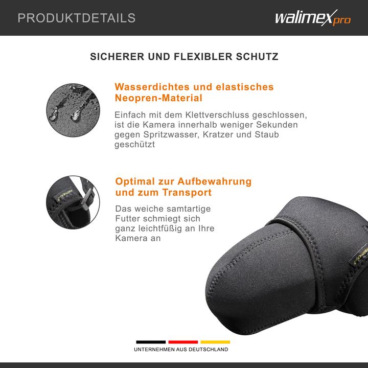 Image du produit Walimex Douille de caméra en néoprène M (Sac à bandoulière pour appareil photo, 3.02 l)