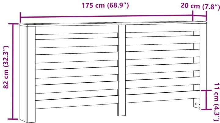 Immagine prodotto vidaXL Heizkörperverkleidung