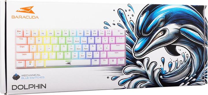 Actual product image Baracuda BGK-03221 Dolphin Weiss US Mechanische Blaue Schalter (US, Cable)