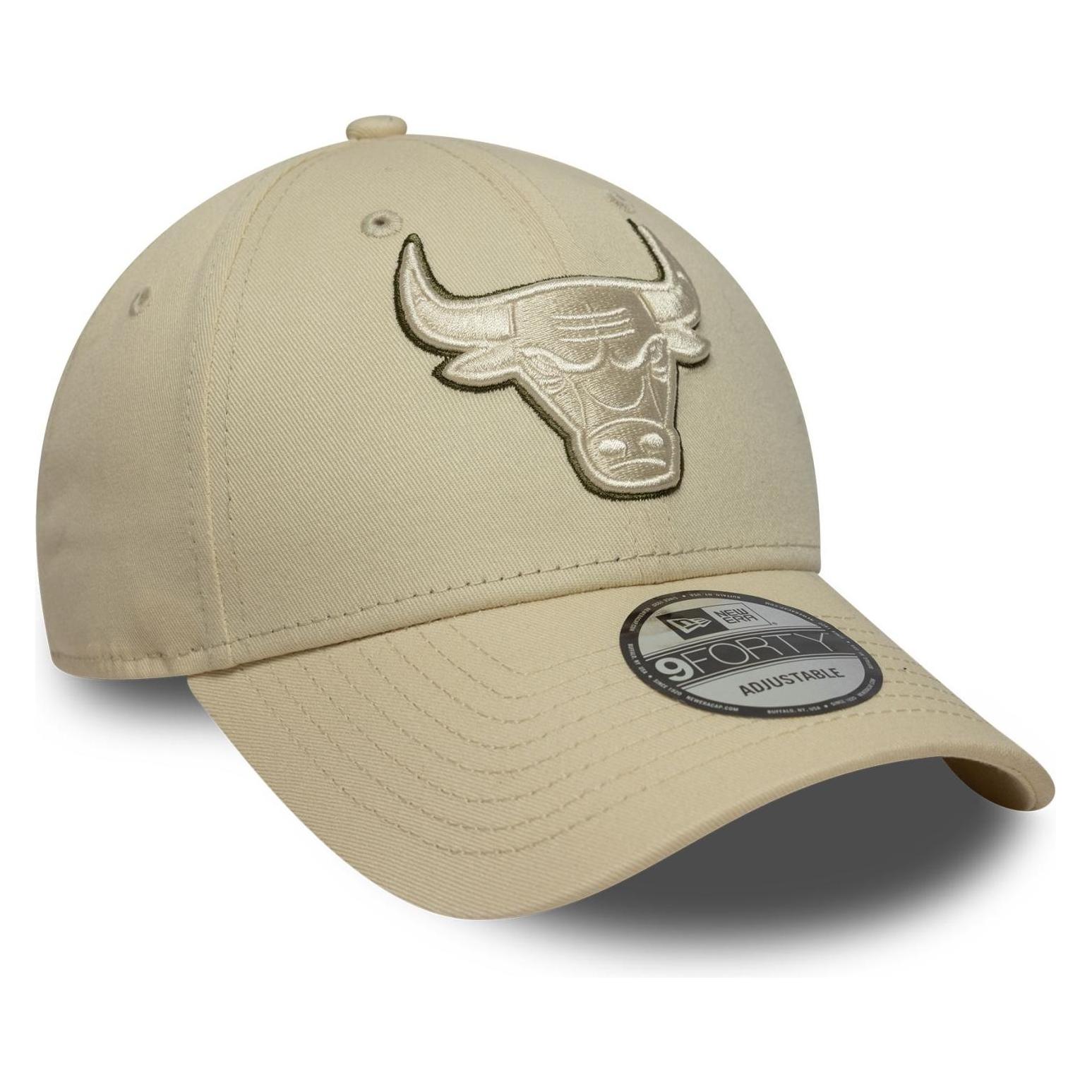 New Era, Herren, Cap, 9Forty Strapback Cap - Outline Chicago Bulls Beige, Beige