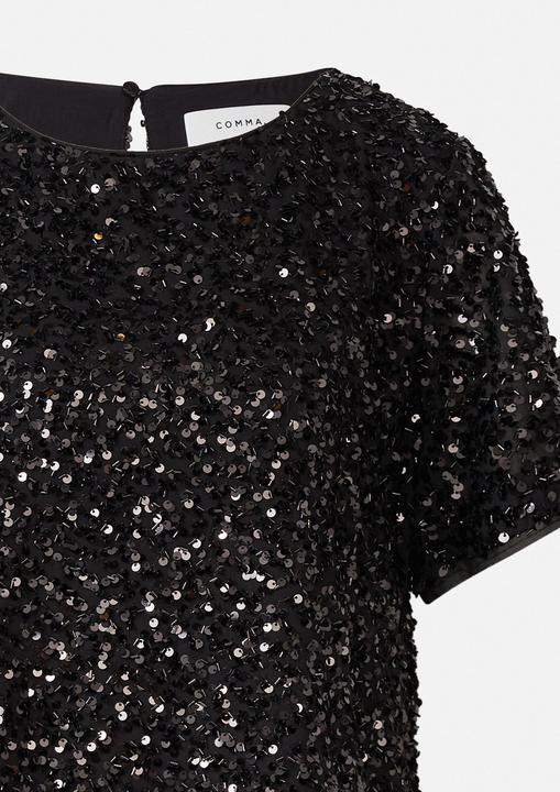 Immagine prodotto Comma Bluse Elegantes Shirt mit Allover-Pailletten (32)