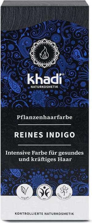 Actual product image Khadi Plant Hair Dye Pure Indigo (Indigo)