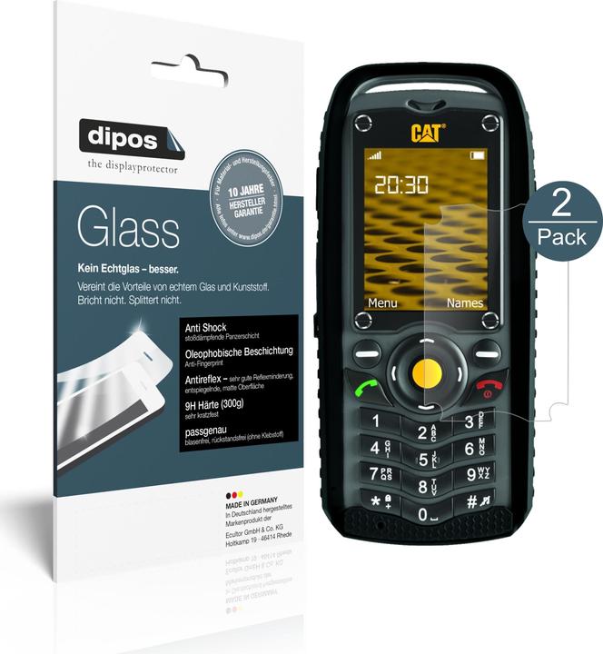 Actual product image Dipos Screen Protector Anti-Shock (2 Piece, CAT B25)