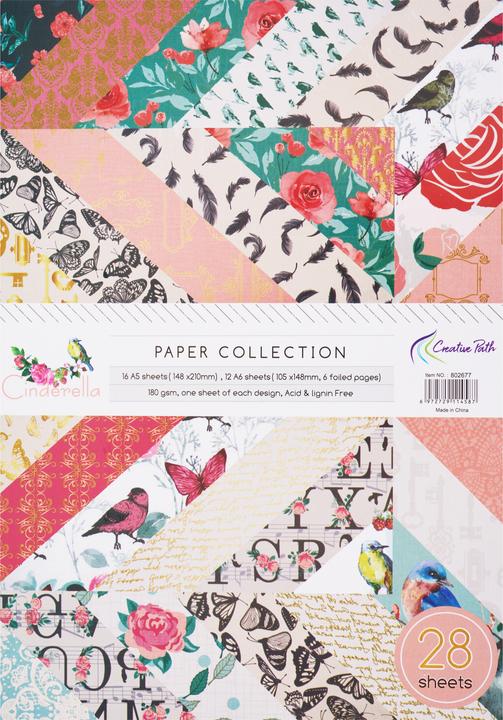 Actual product image VBS Design paper "Beautiful", 28 sheets (180 g/m², 28 x)