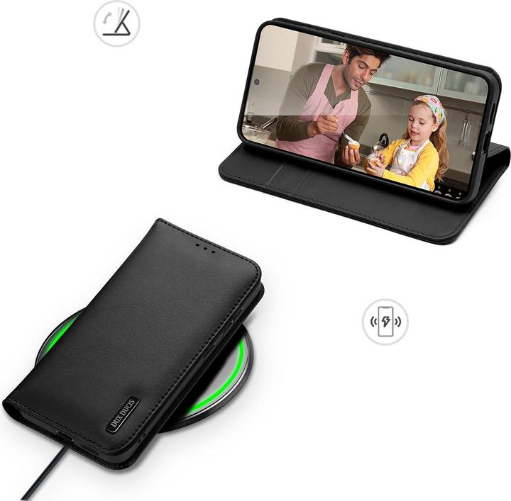 Produktbild Dux Ducis Samsung Galaxy S25 Edge Cover with Wallet - Black (Samsung Galaxy S25 Edge)