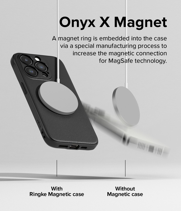 Produktbild Ringke Case for iPhone 15 Pro Max ONYX MAGNETIC BLACK (Apple iPhone 15 Pro Max)