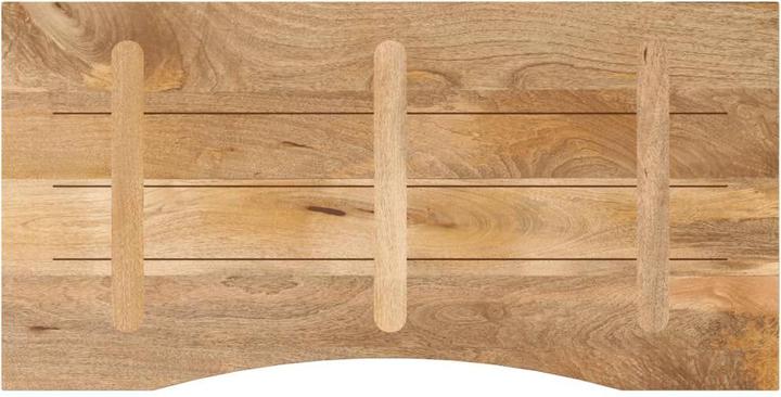 Produktbild vidaXL Schreibtischplatte Tischplatte Holzplatte mit Aussparung Massivholz Mango (110 x 60 x 2.5 cm)