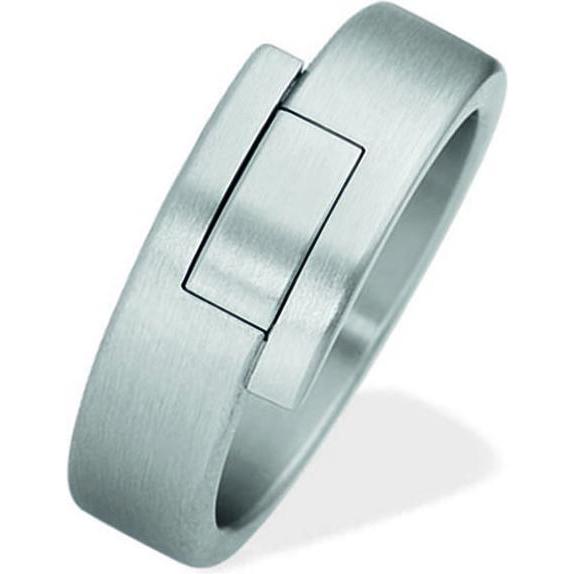 Xen, Ring, Bandring silber mattiert, (70)