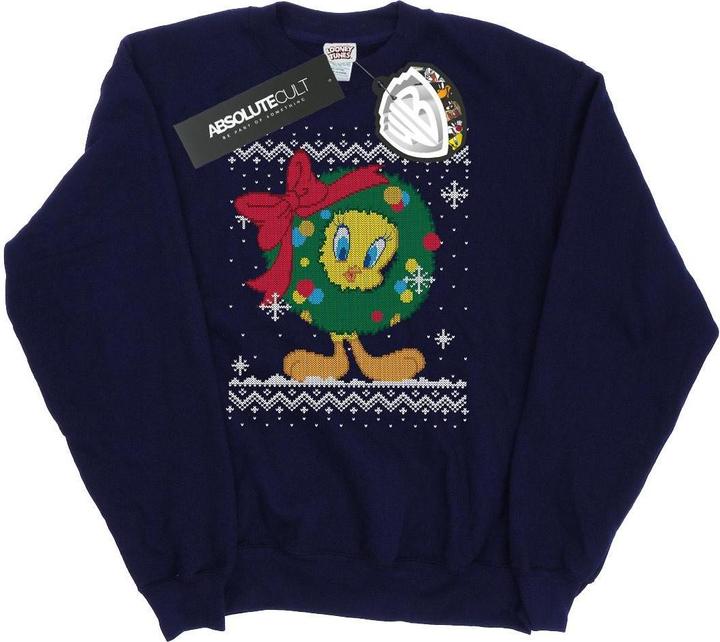 Produktbild Looney Tunes Tweety Pie Christmas Fair Isle Sweatshirt (S)