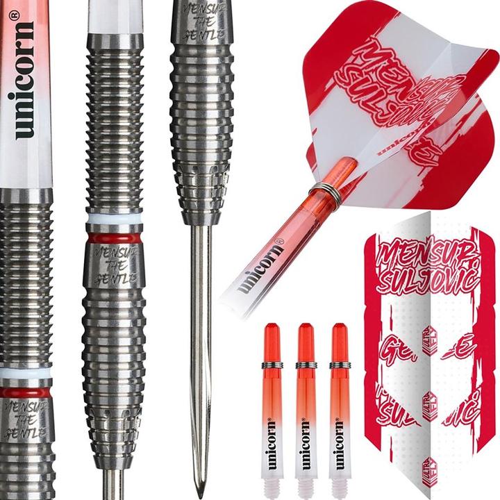 Actual product image Unicorn Mensur Suljovic Steel Tip Dart - 95% Tungsten 25G (25 g)