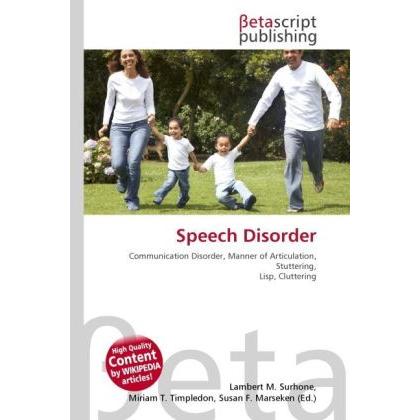 Thumbnail - Speech Disorder, Fachbücher