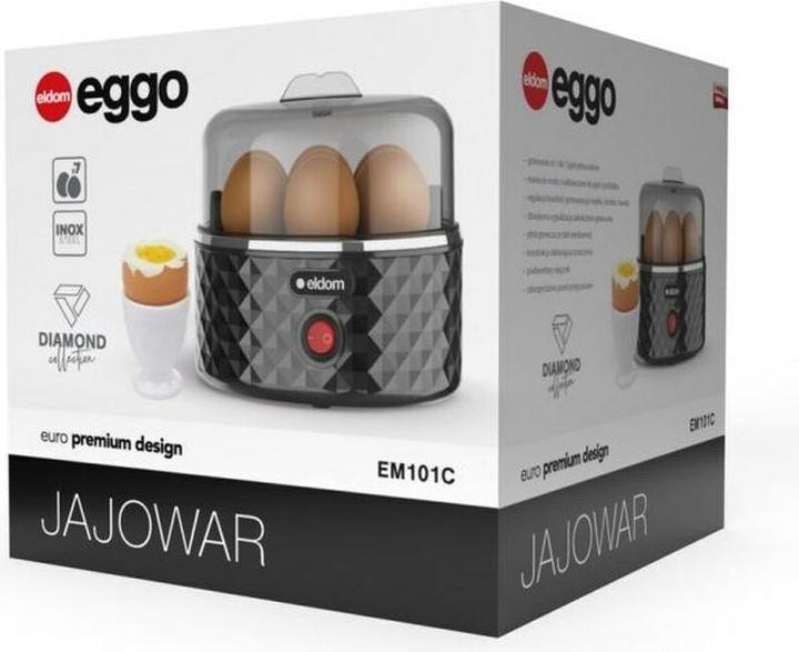 Actual product image Eldom EM101C Egg boiler EGGO 1-7 eggs 380 W adjustable cooking hardness