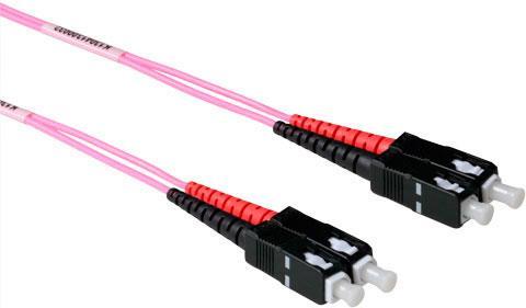Produktbild 2 meter LSZH Multimode 50/125 OM4 fiber patch cable duplex with SC connectors (CAT6, 2 m)