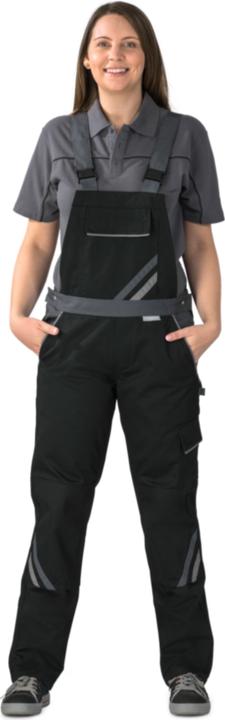 Actual product image Planam Ladies dungarees black/slate/zinc 46 48 (48)