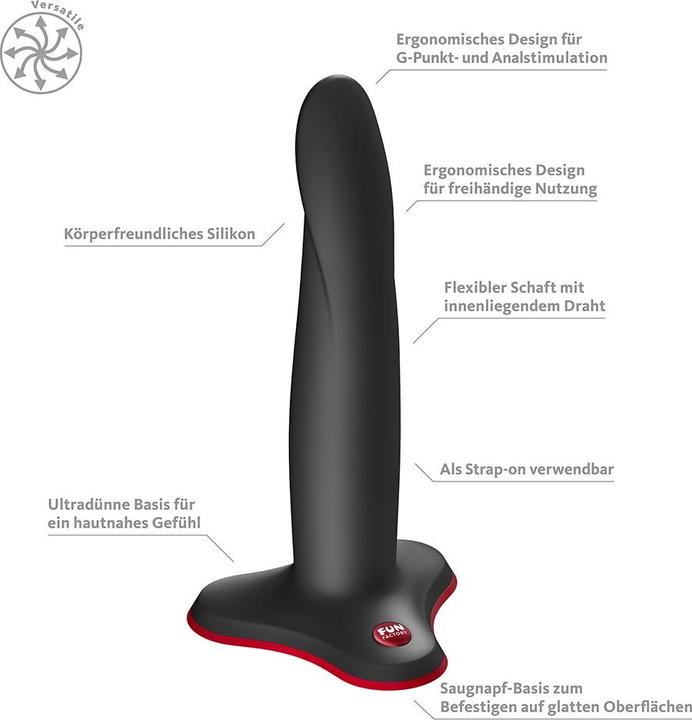 Image du produit Fun Factory - LIMBA FLEX G-Punkt-Dildo, GrÃ¶ÃŸe M, Schwarz
