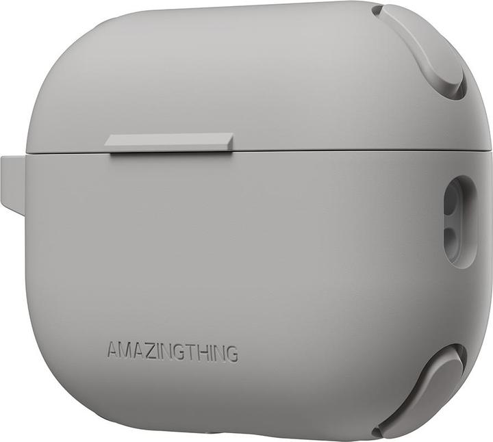 Produktbild Amazingthing Omni Case für AirPods Pro 2, Silikonhülle, Grau (Ladecase Hülle)