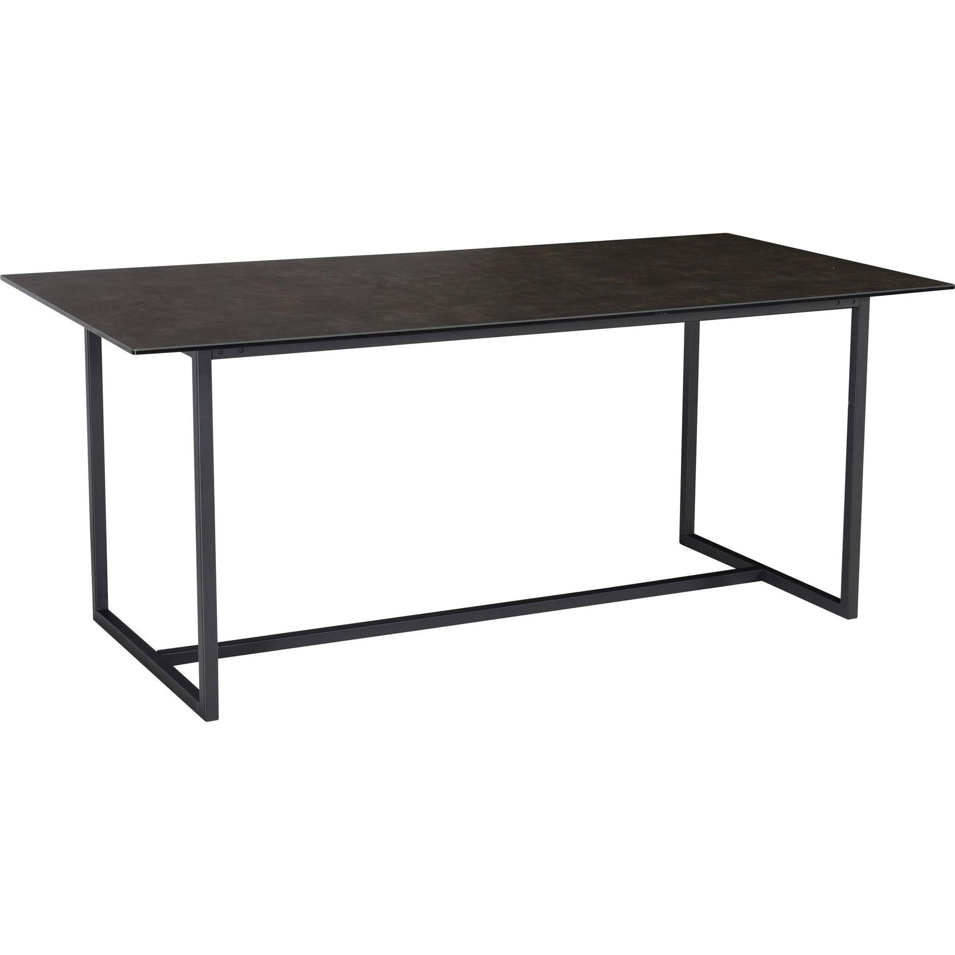 FineBuy, Esstisch, Design Esstisch Keramik Glas 180 x 90 cm Keramiktisch Esszimmertisch (180 x 90 x 76 cm)