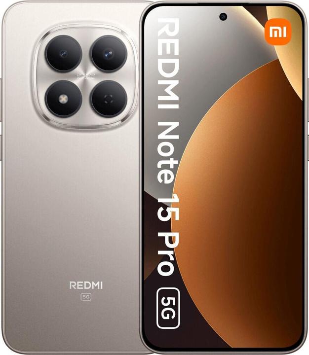 Immagine prodotto Xiaomi Redmi Note 15 Pro (256 GB, Argento, Titanio, Titanio, 6.83", Doppia SIM, 5G)