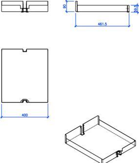 Produktbild Peka Metall Einhängetablar Liro (1 Stk.)