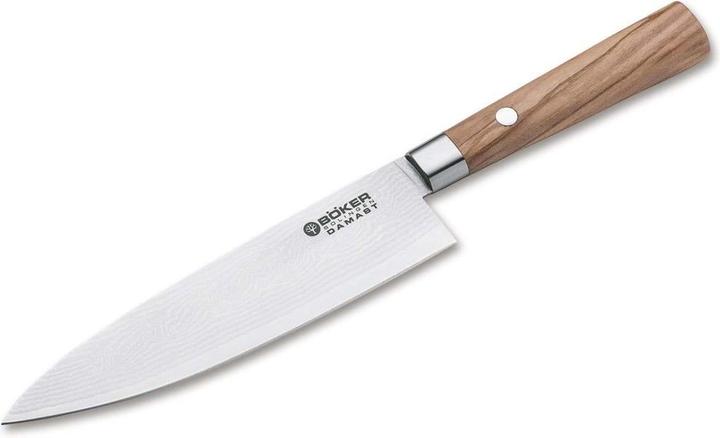 Produktbild Böker Damast Olive Kochmesser Klein (15.70 cm)