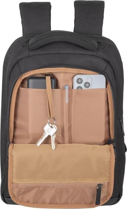Produktbild Rivacase ECO Laptop Rucksack 14 Zoll kompatibel mit MacBook Air 15-28 x 41 x 17,5 cm - robustes Hand (15", Universal)