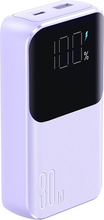 Productafbeelding Joyroom 30W 20000mAh mini Power Bank met ingebouwde kabels, Lightning & USB-C - Paars (20000 mAh, 30 W, 77 Wh)