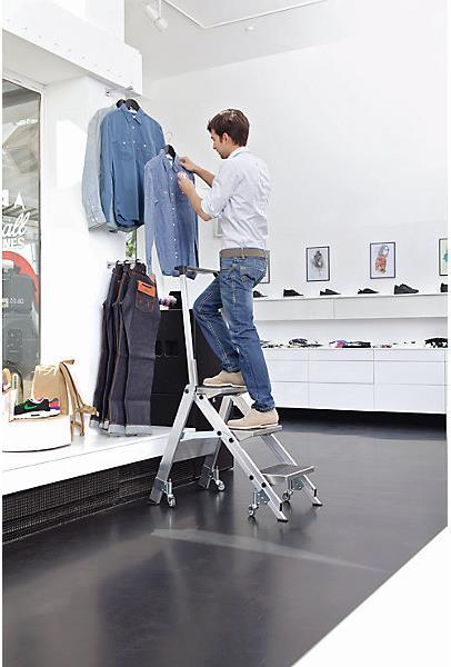 Image du produit kaiserkraft Escalier pliant en aluminium (Escabeau, 36 cm)