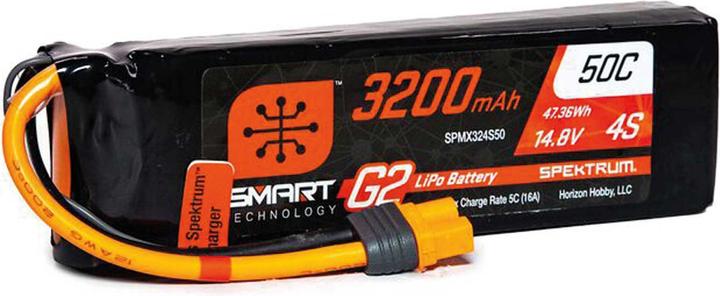 Image du produit Spektrum 3200mAh 4S 14.8V Smart G2 LiPo 50C IC3 (14.80 V, 3200 mAh)