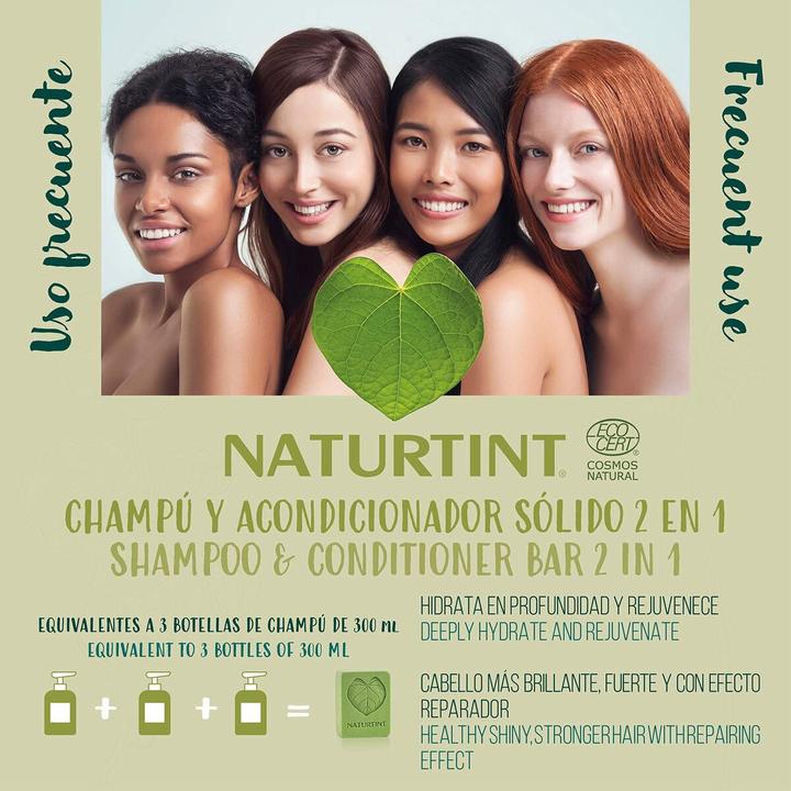 Actual product image Naturtint Solid Shampoo and Conditioner Frequent Use (Solid shampoo, 75 g)