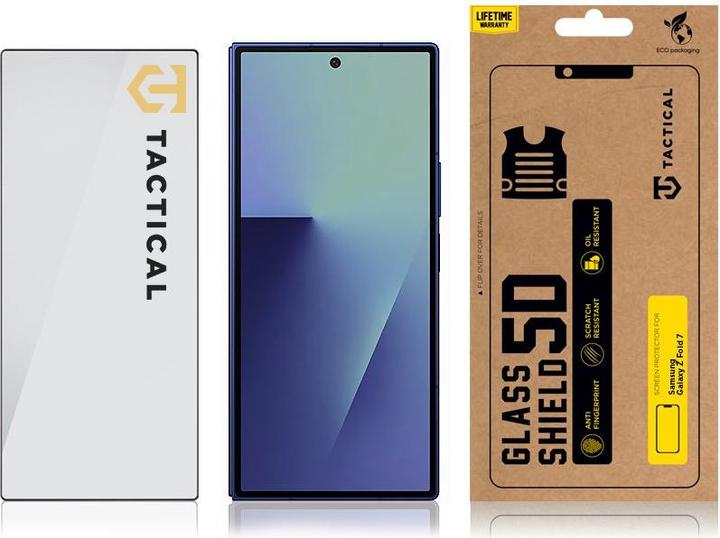 Tactical Glass Shield 5D (Outer) for Samsung Galaxy Z Fold 7 Black (Samsung Galaxy Z Fold7)