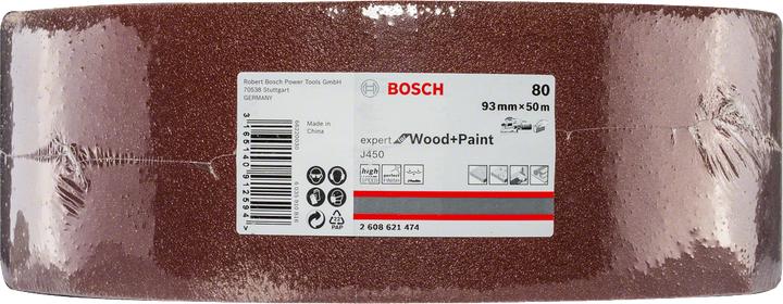 Actual product image Bosch Professional Zubehör Sanding sheet J450 Expert for Wood and Paint, 93 mm x 50 m, G80 (80)