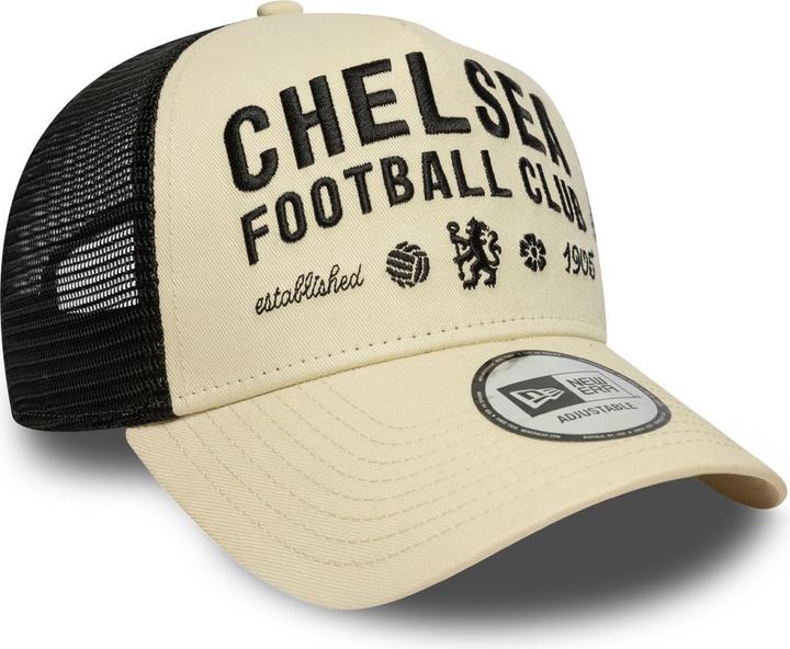 Produktbild New Era Adjustable Mesh Trucker Cap - FC Chelsea Beige