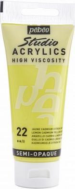 Produktbild Pebeo Studio Acrylics feine Acrylfarben (Kadmiumgelb Zitron Imit., 100 ml)