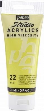 Actual product image Pebeo Studio Acrylics fine acrylic (Cadmium yellow Lemon Imit., 100 ml)