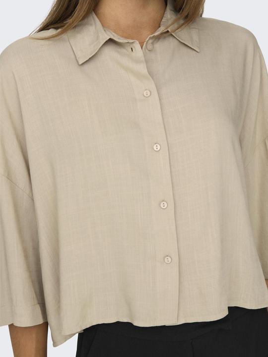 Produktbild Only Normal geschnitten Hemdkragen Tief angesetzte Schulter Hemd Hemd (XL)