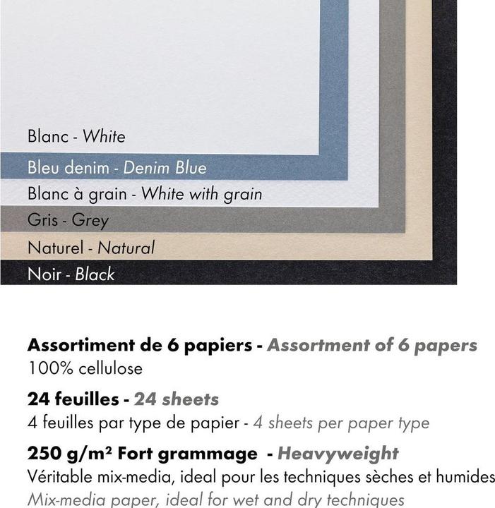 Produktbild Clairefontaine Paint'ON Block geleimt (250 g/m², 24x)