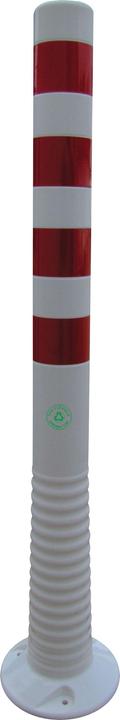 HP Autozubehör Slagboom TPU wit/rood Ø 80 mm om vast te schroeven w.bevestigingsmateriaal Hoogte boven vloer 1000