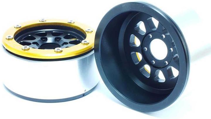 Image du produit Metsafil beadlock wheels gear noir/or 1.9 (2 pcs.) sans moyeu de roue
