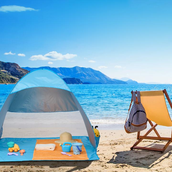 Actual product image Relaxdays Beach shell (beach tent, 0.83 kg, 2 persons)