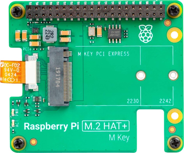 Actual product image Raspberry Pi Official M.2 HAT+ for 5