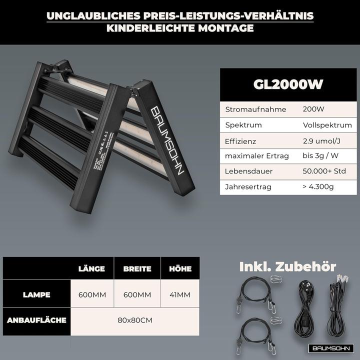 Produktbild Baumsohn ProLine GL2000W (LED)