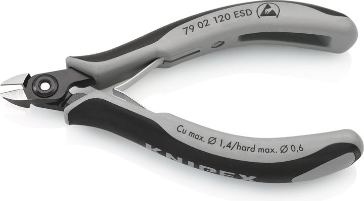 Produktbild Knipex Präzisions-Elektronik-Seitenschneider ESD (120 mm)