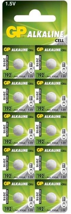 GP Batteries Alkaline (10 pcs, LR41, 24 mAh)
