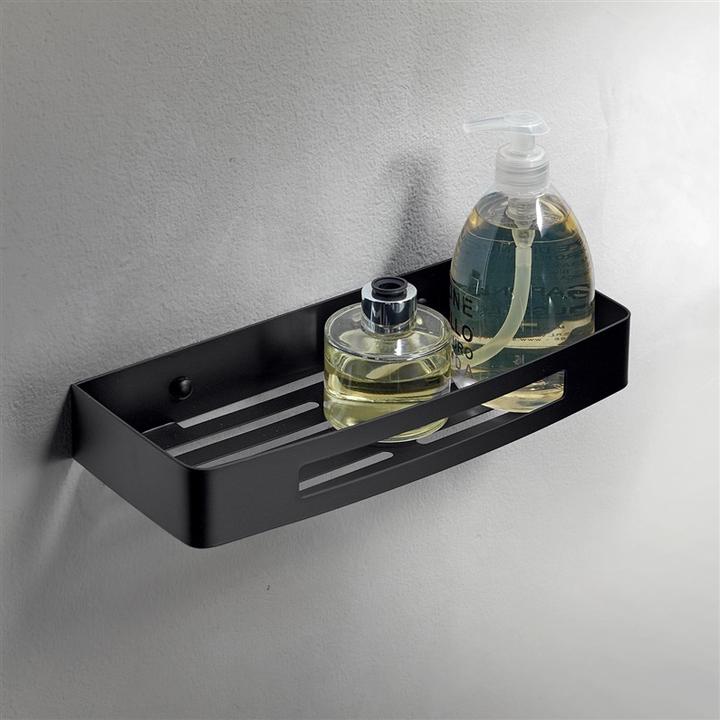 Actual product image Gedy Nerva Shower Caddy Rectangular Matt Blck