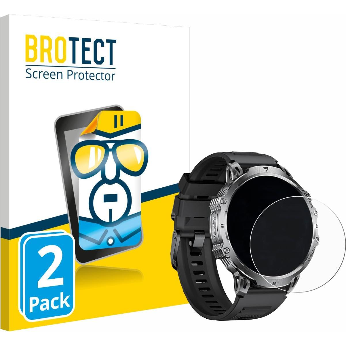 BROTECT Pellicola Trasparente, Pellicola protettiva per smartwatch, Trasparente
