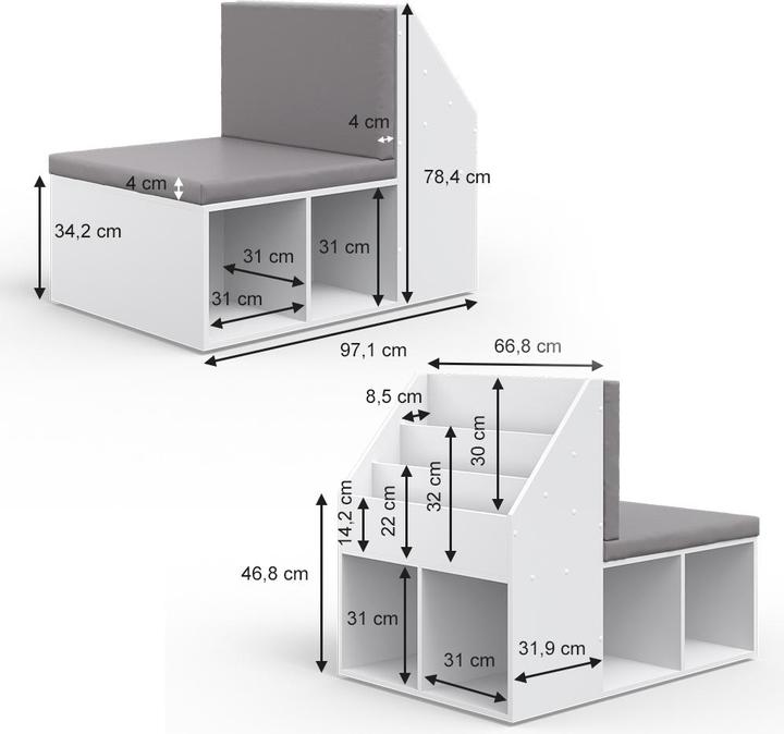 Produktbild Vicco Onix (97.10 x 66.80 x 78.40 cm)